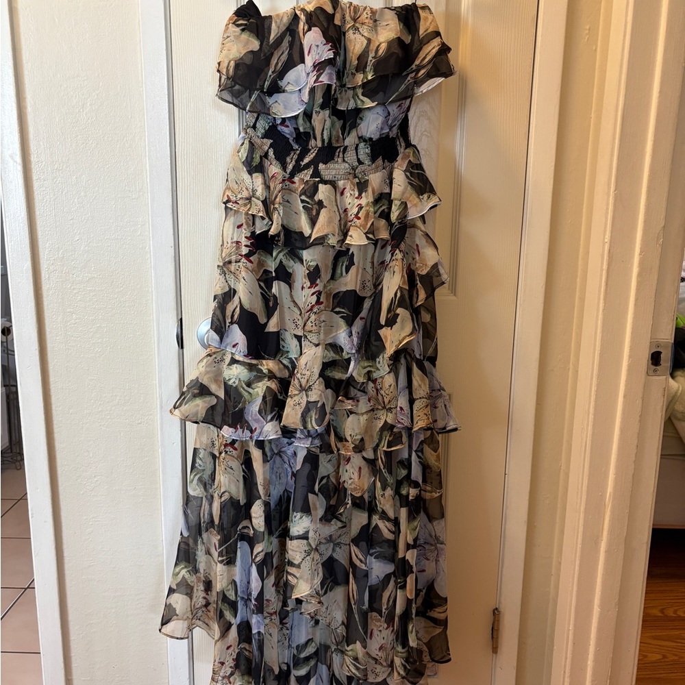 Floral Ruffle Maxi Dress